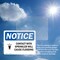 Signmission Contact With Sprinkler Will Sign With Symbol, 10 in W x Rectangle, Vinyl Decal OS-2PACK-NS-D-710-L-10802 - alternate 3